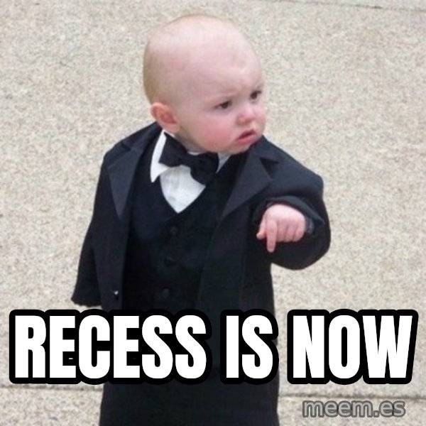 Mafia Baby meme: Recess is now