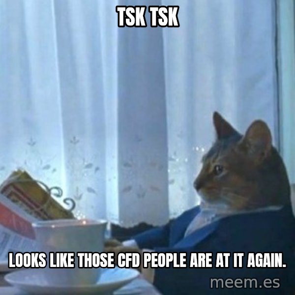 newspaper cat realization meme: Tsk tsk / Looks like those CFD people are at it again.