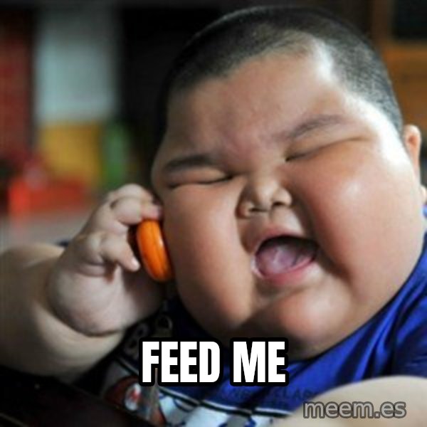 fat chinese kid meme: feed me