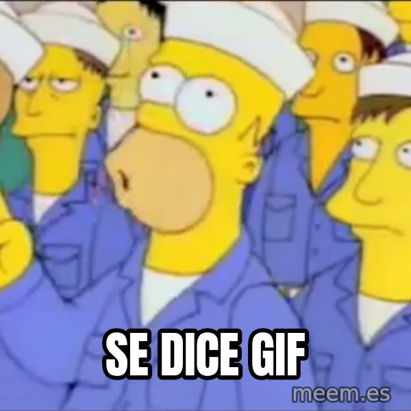 Homero Simpson Atomico meme: se dice gif