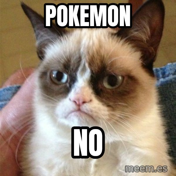 Grumpy Cat  meme: Pokemon / no