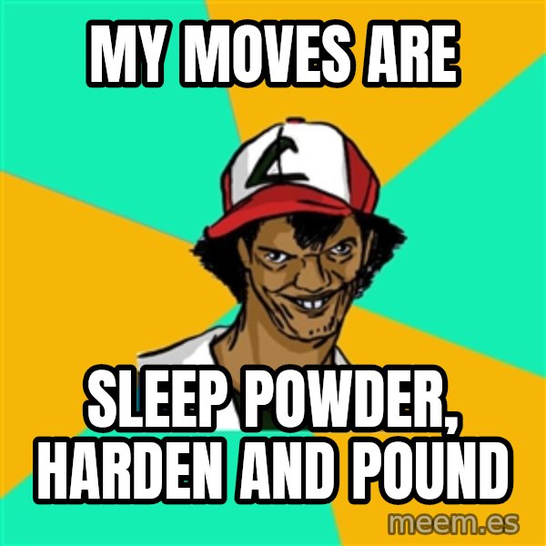 Ash Pedreiro meme: My Moves Are / Sleep Powder, Harden And POUND