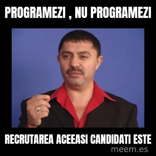 Manelistul Nicolae Guta meme: Programezi , Nu programezi / Recrutarea aceeasi candidati este