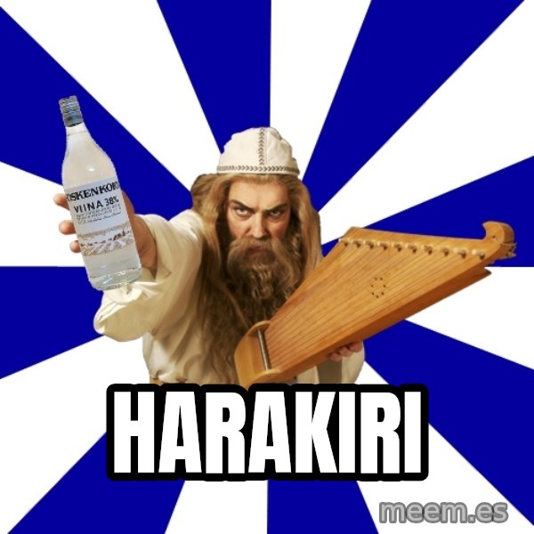 FinnishProblems meme: harakiri