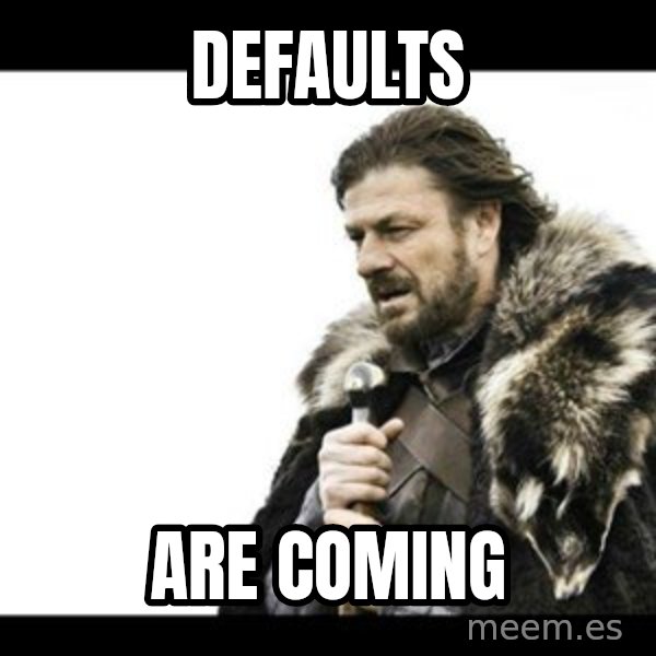 Winter is Coming meme: defaults / are coming