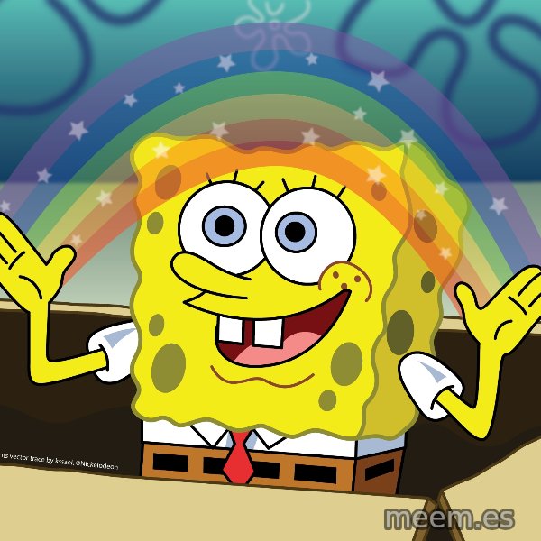 spongebob rainbow meme: ‍ / ‍