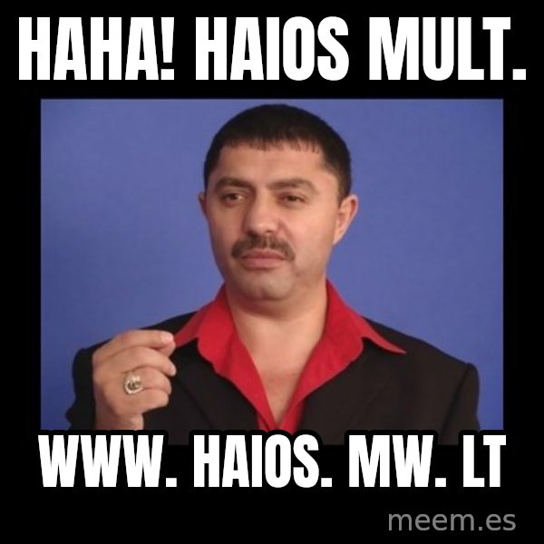 Manelistul Nicolae Guta meme: Haha! Haios mult. / www. Haios. Mw. Lt