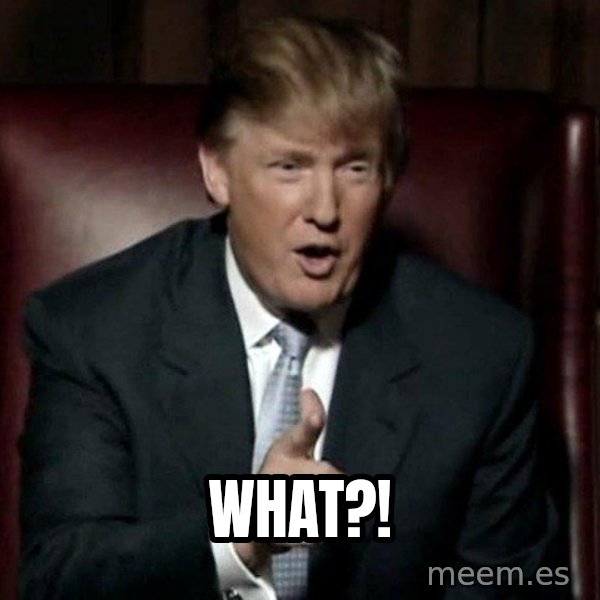 Donald Trump meme: What?!