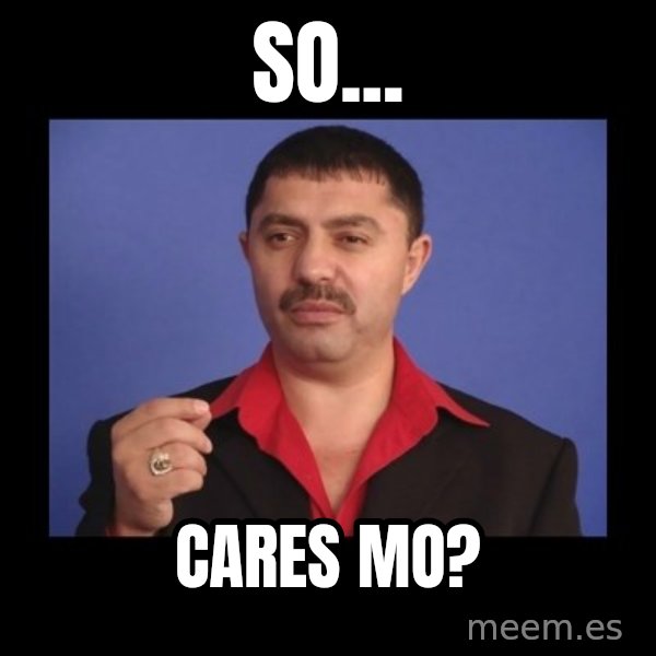 Manelistul Nicolae Guta meme: So... / cares mo?
