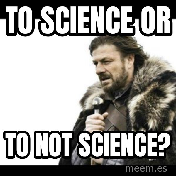 Winter is Coming meme: To science or / to not science?