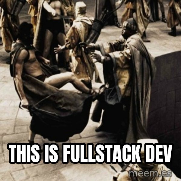 sparta kick meme: This is fullstack dev