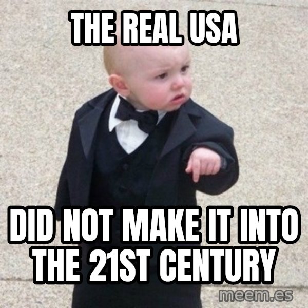 Mafia Baby meme: the real usa / did not make it into the 21st century