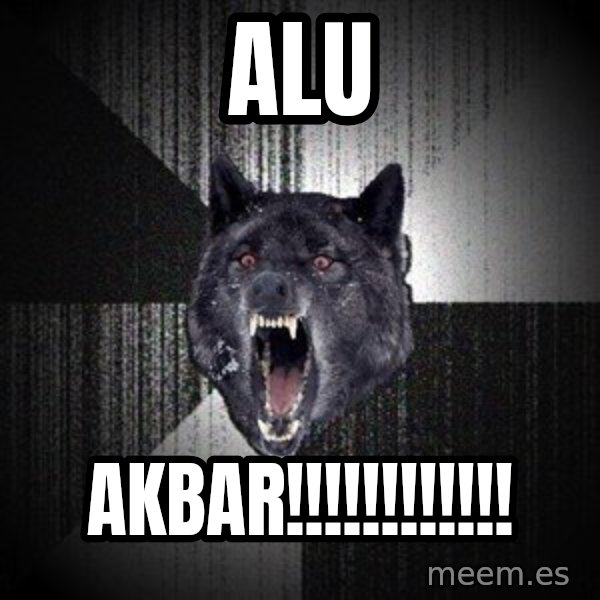 Insanity Wolf meme: alu / akbar!!!!!!!!!!!!
