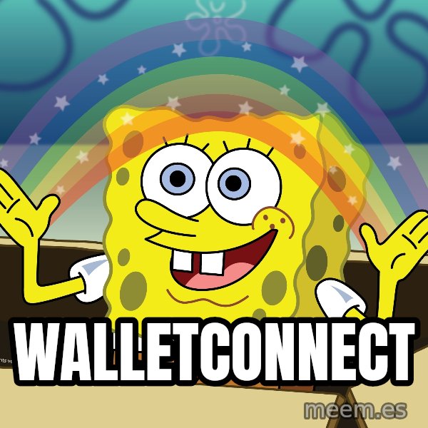 spongebob rainbow meme: Walletconnect