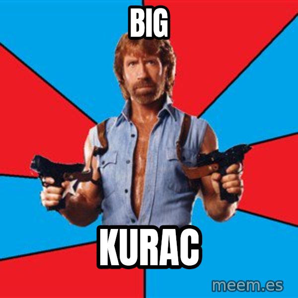 Chuck Norris  meme: big / kurac