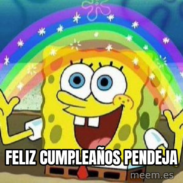 Imagination meme: Feliz cumpleaños pendeja