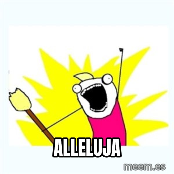 All the things meme: ALLELUJA