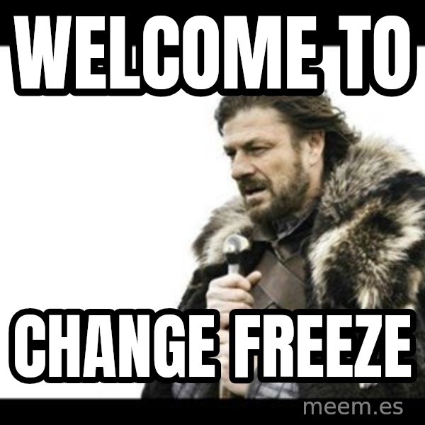 Winter is Coming meme: WELCOME TO / CHANGE FREEZE