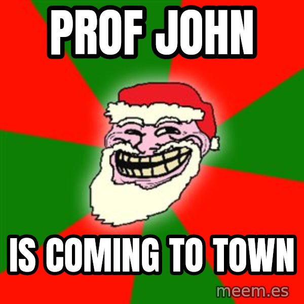 Santa Claus Troll Face meme: Prof John / Is coming to town