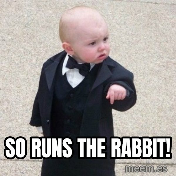 Mafia Baby meme: So runs the rabbit!