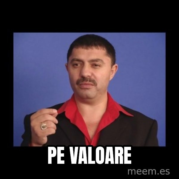 Manelistul Nicolae Guta meme: Pe valoare