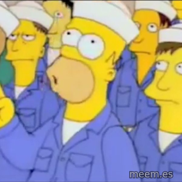Homero Simpson Atomico meme template