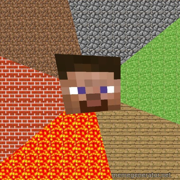 Minecraft Guy meme template