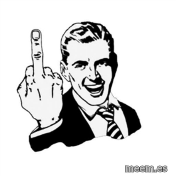 middle finger meme template