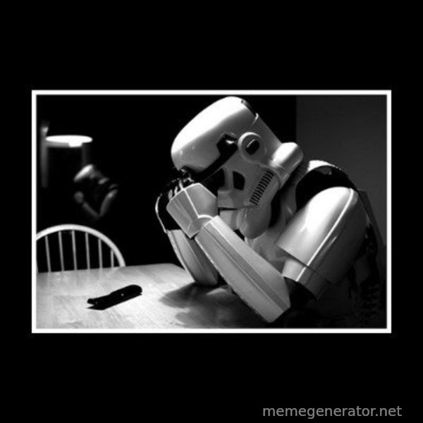Sad Trooper meme template
