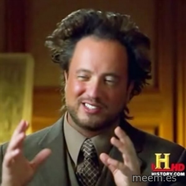 ancient alien guy meme template