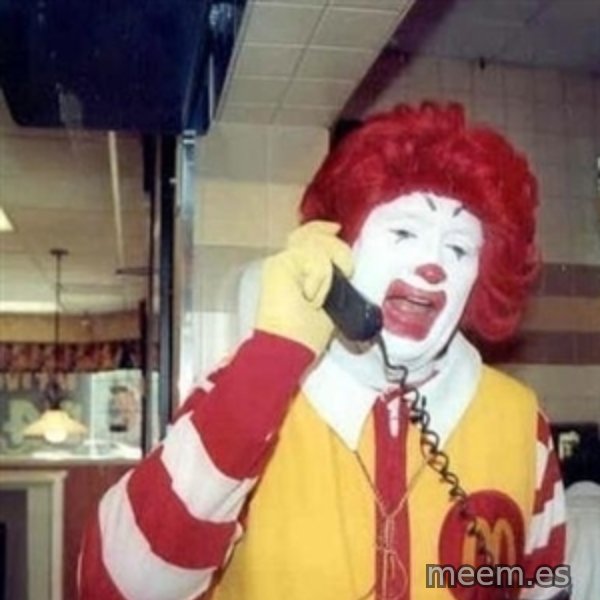 Ronald Mcdonald Call meme template