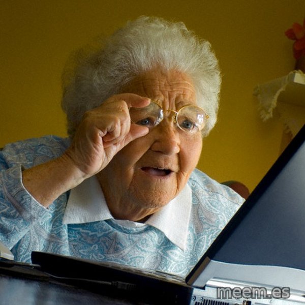 Internet Grandma Surprise meme template