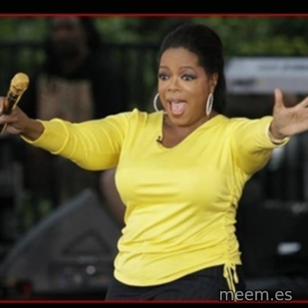 Overly-Excited Oprah!!!  meme template
