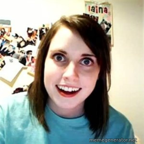 Overly Attached Girlfriend meme template