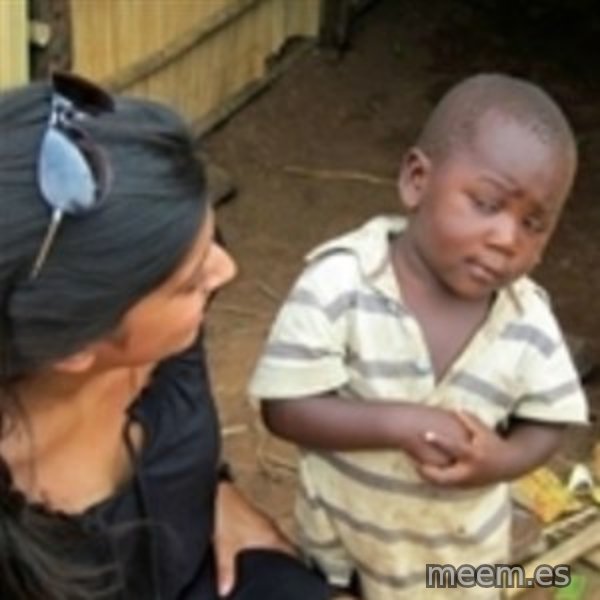 Skeptical african kid  meme template