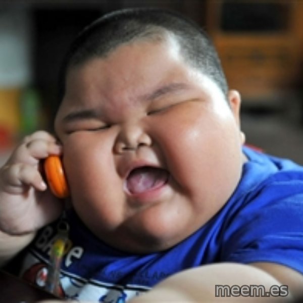 Fat Asian Kid meme template