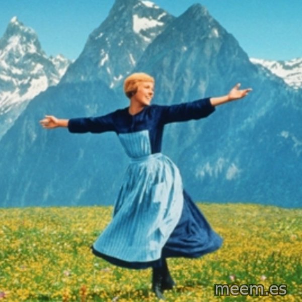 Sound Of Music Lady meme template