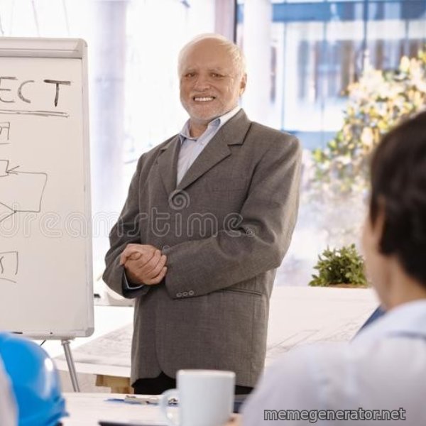 Harold the Project Manager meme template