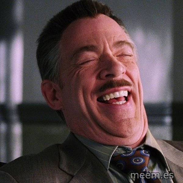 J. Jonah Jameson Laughing meme template